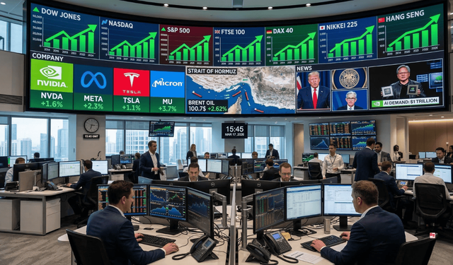 Küresel piyasalarda enerji endişeleri hafiflerken teknoloji hisseleri yükseldi