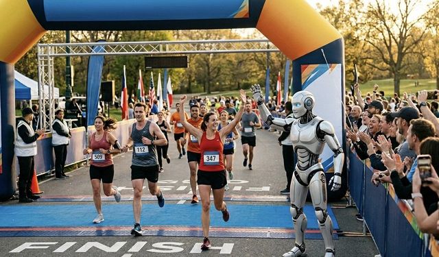 Boston'da 32.000 Koşucu Vardı — Bir de Robot