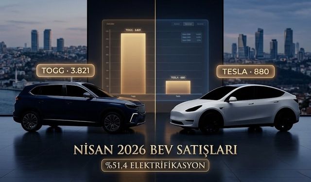 Togg Tesla'yı 4 Kat Geçti, BYD İkinci Sıraya Oturdu