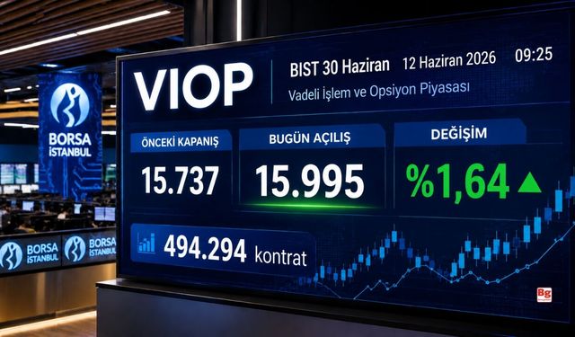 VİOP'ta endeks kontratı güne yükselişle başladı