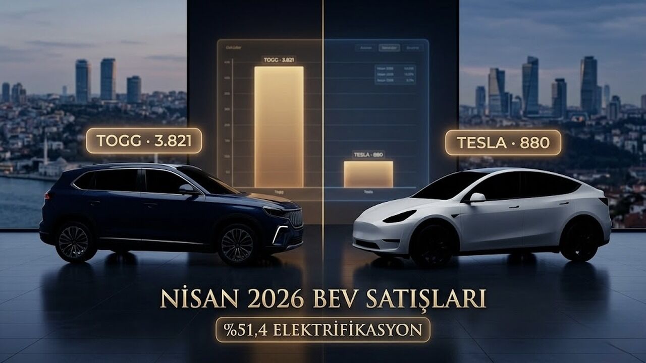 Togg Tesla'yı 4 Kat Geçti, BYD İkinci Sıraya Oturdu