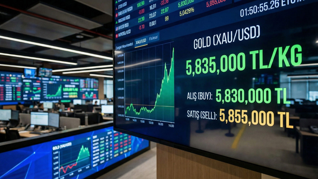 Altının kilogram fiyatı günü yükselişle tamamladı